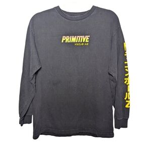 Primitive skateboarding x dragon Ball Z super sayain Goku long sleeve Tshirt M